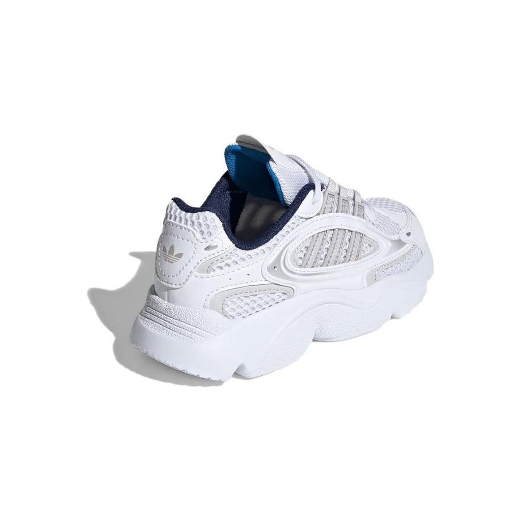 adidas Ozmillen Elastic Lace J White Bright Blue Kids Sneakers Cloud-White Grey-One IE5558