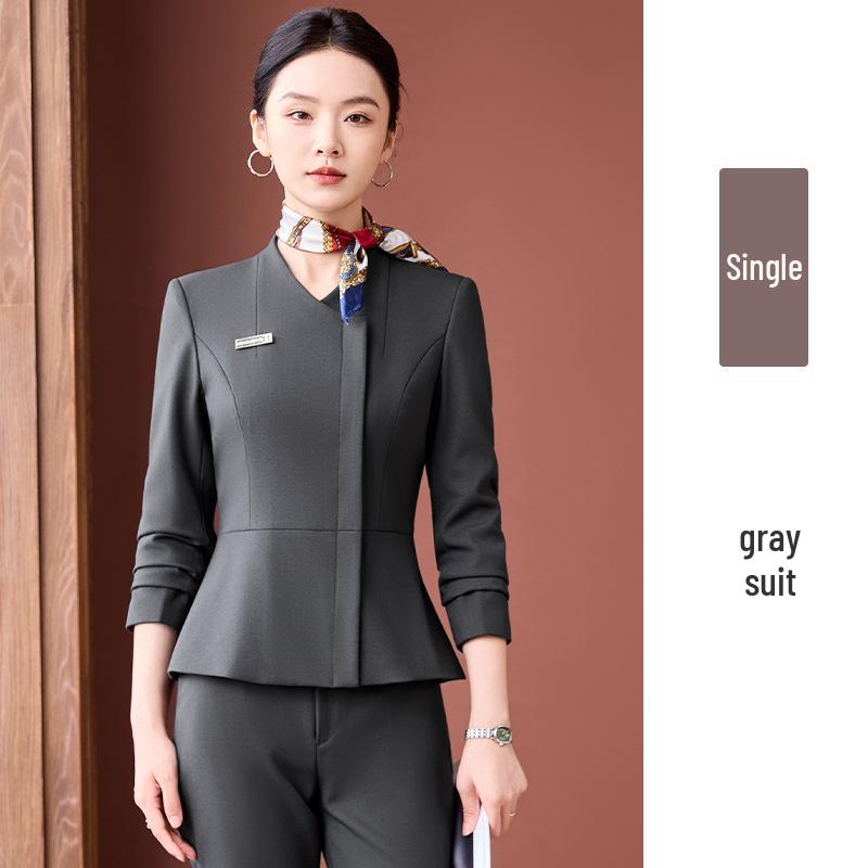 Elegant Women's Slimming Business Suit for Jewelry Store Professionals