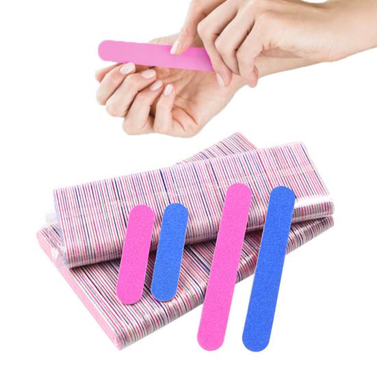 100Pcs Nail Files Double-Sided Multifunctional Nail Care Manicure Tools Nail Art Buffer Dead Skin Polishing Grinding Tool Nail Supplies