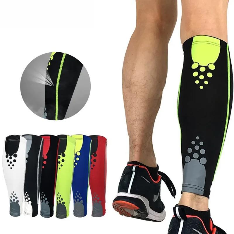 Sport Calf Compression Sleeves For Running Cycling - Leg Warmers Shin Splint & Varicose Vein Pain Relief Leg Sock For Runners