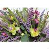 Artificial Lavender Wreaths Flower Wreath for Front Door Farmhouse Welcome Hanging