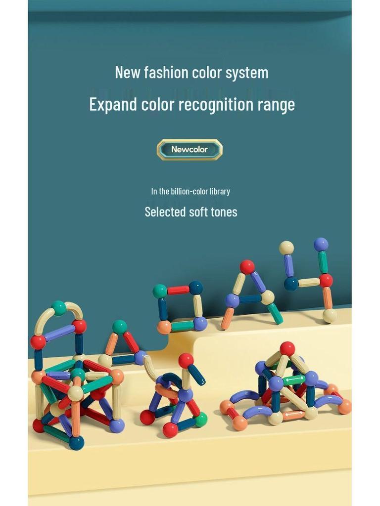 Magnetic Building Blocks: Toddler Educational Toys for Boys & Girls, Ages 3-6