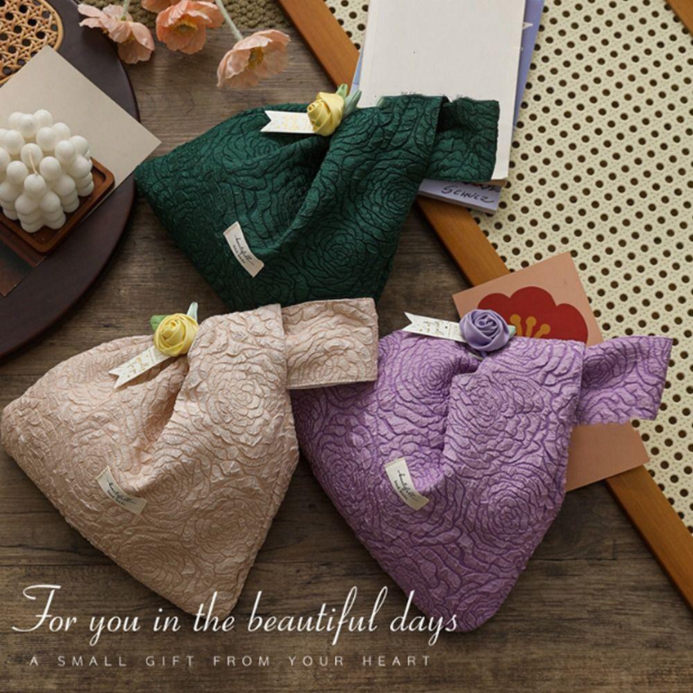 Fashion Chinese Style Candy Gift Bag Handheld Cloth Gift Storage Bag Flower Candy Storage Pouches Jewelry Organizer