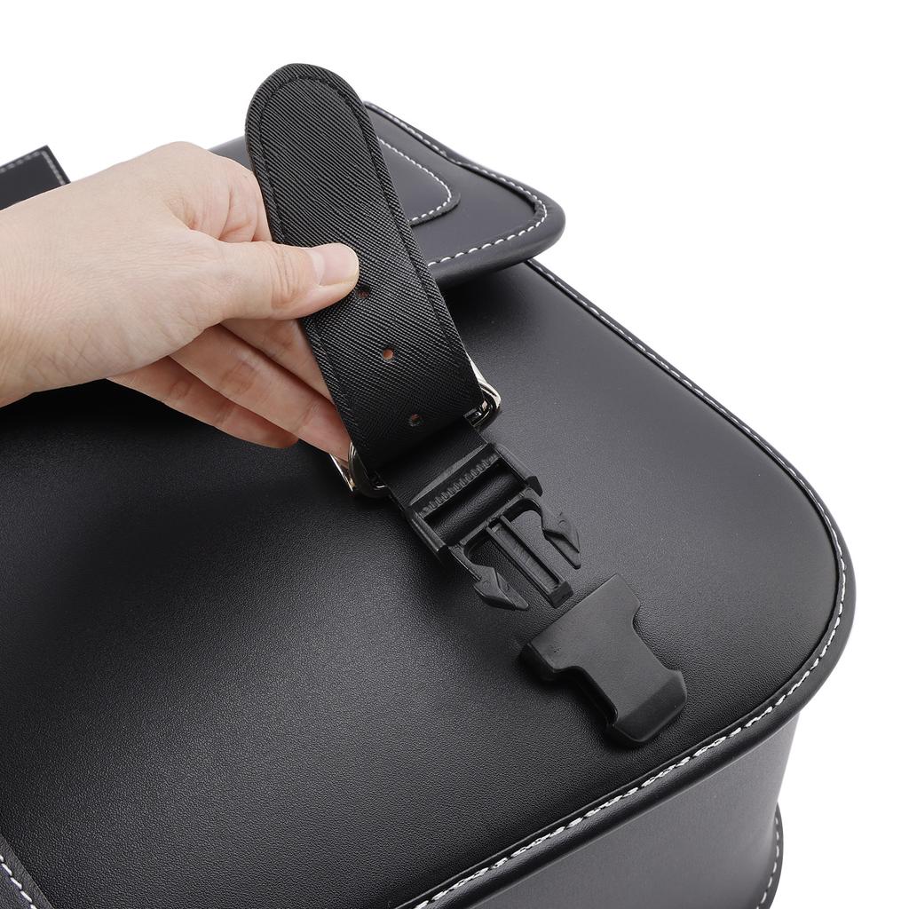 Tail Bag Side Saddlebag Tail Bag Luggage Pouch Storage Black 28L For Motorbike