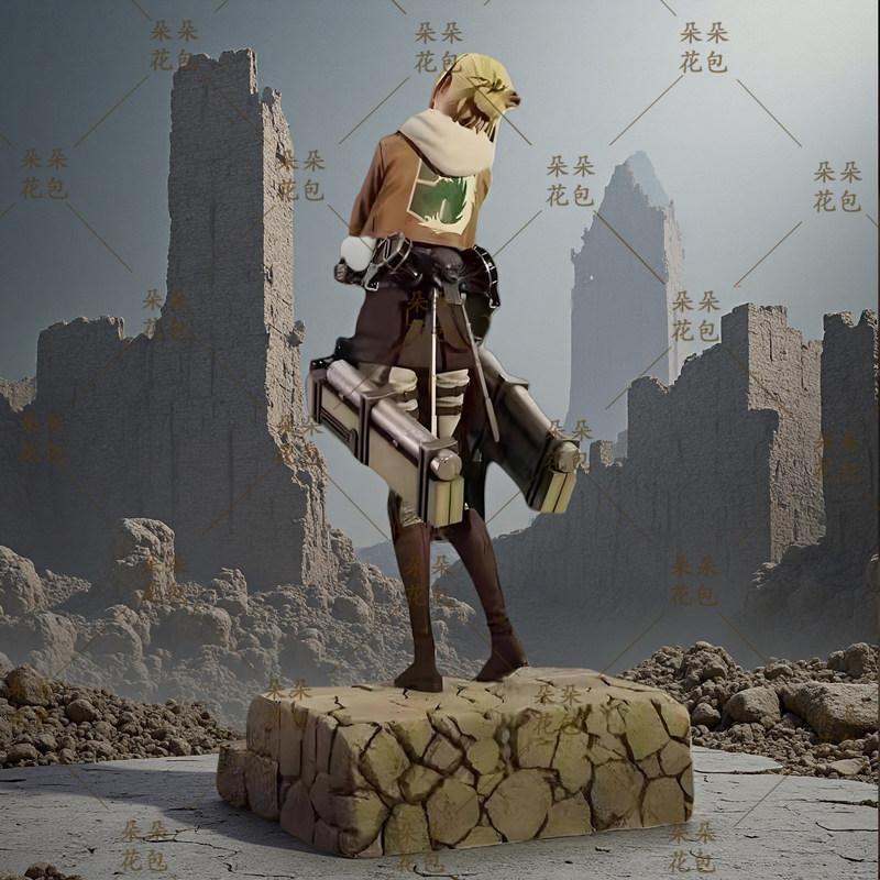 Attack on Titan Annie Figur Die Titanin Leonhart Vollständig Beschichtet Bemalt GK Statue Schreibtischdekoration Sammlerstück Modell Puppe Spielzeug