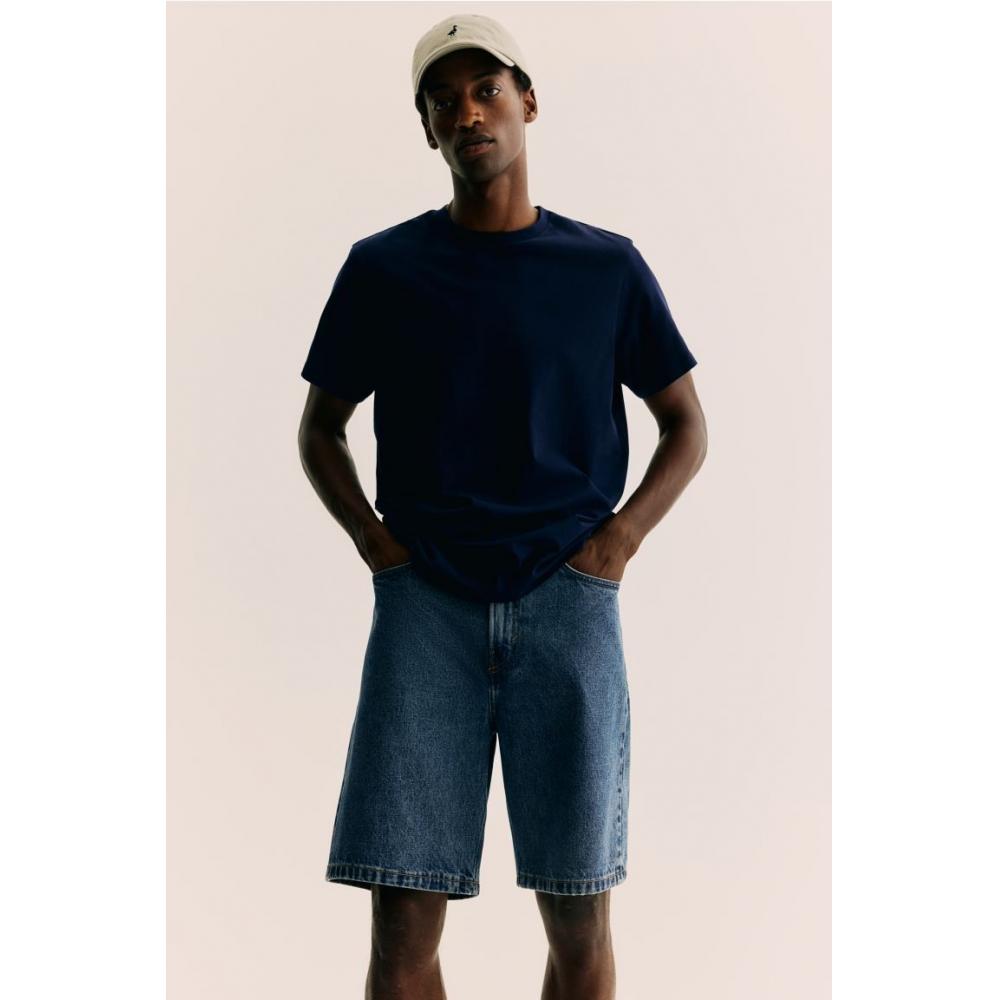 H M Regular FiT T sHirT Dark Blue