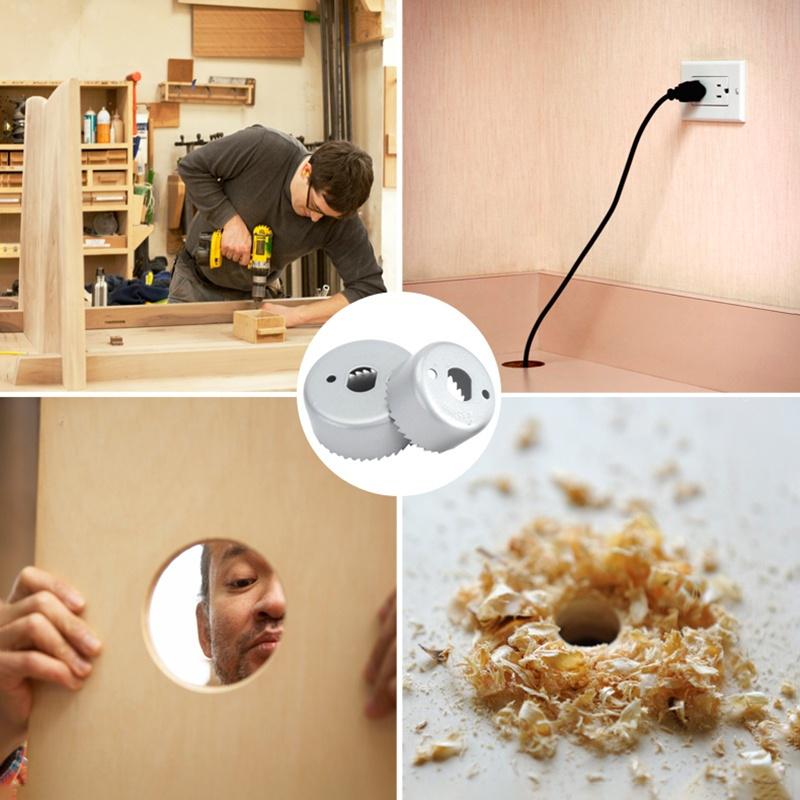 11Pcs Hole Saw Cutting Drill Bit Set Kit 19-64mm Wood Metal Circular Round Case