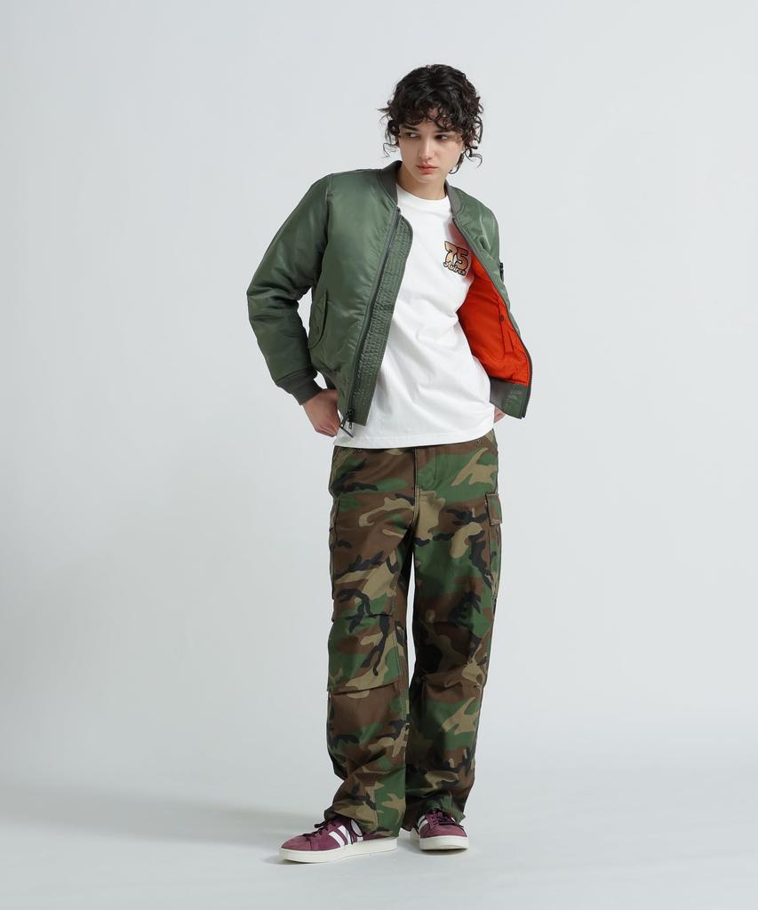 AVIREX Long Pants Direct Store Limited NYLON/COTTON M-65 FATIGUE PANTS Women's S 311 Olive Camo 783-5910601