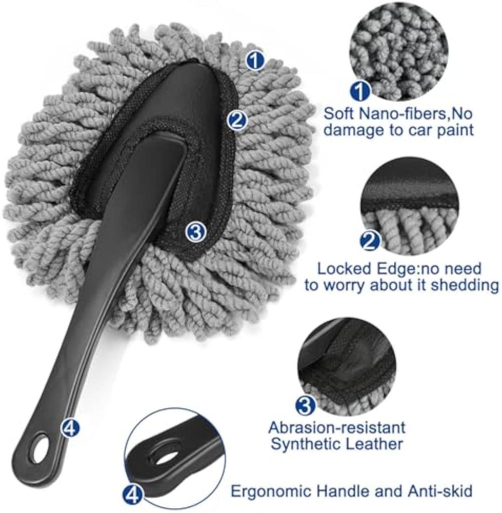 Universal Car Interior Cleaning Kit: Duster Brush & Gel for Cars, Trucks, SUVs