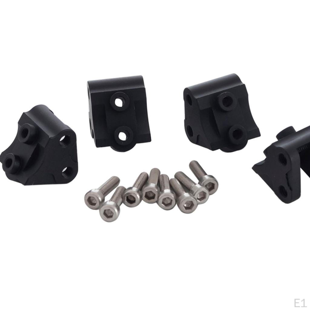4 PCS Aluminum Alloy RC Axle Tie Rod Codes Mount Kits Fit for SCX10 II 1:10 Scale Crawler Truck