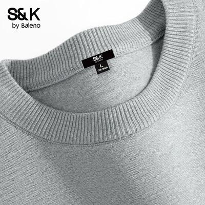 Baleno Men's S&K Series Heavyweight Round Neck Pullover Sweater