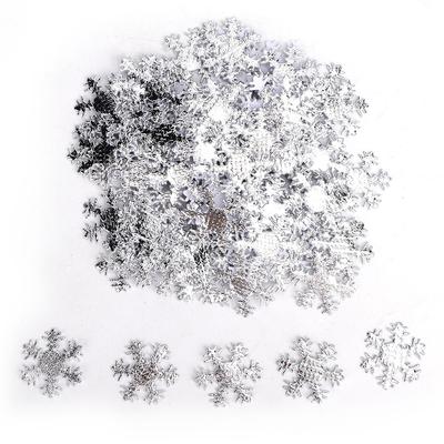 300 Pcs Snowflakes Confetti Christmas Decorative Accessory Snowflakes Holiday Ornament  Less Than Br More Than (26mm
