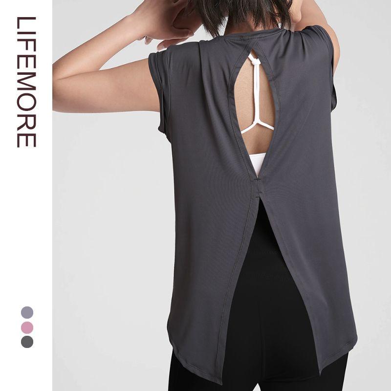 

Quick-Drying Running Sleeveless Sports Blouse Women s Yoga Vest Fog carbon ash S