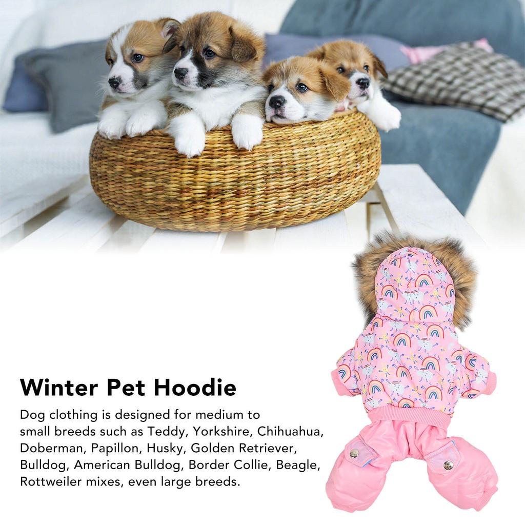 Winter Pet Hoodie   Cute Soft Comfortable Loose Multipurpose Dog Winter Clothes for Indoor and Outdoor