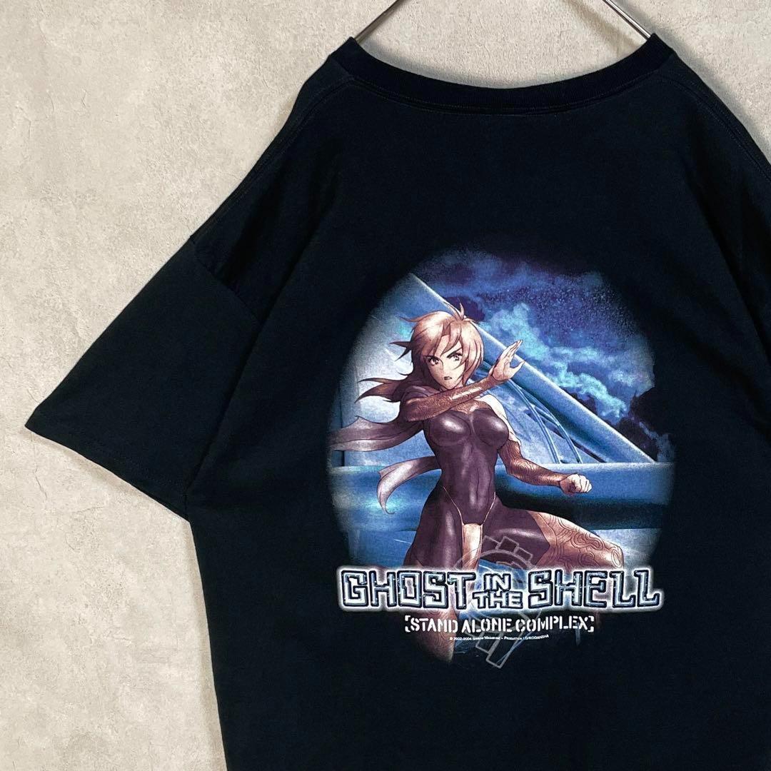 

[USED] Vintage 2000s Ghost in the Shell short-sleeved shirt, anime, movie, black, part 1