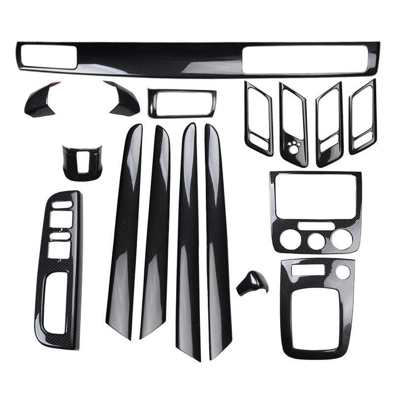 08-12 Old Bora Interior Modification Carbon Fiber Peach Wood Patch