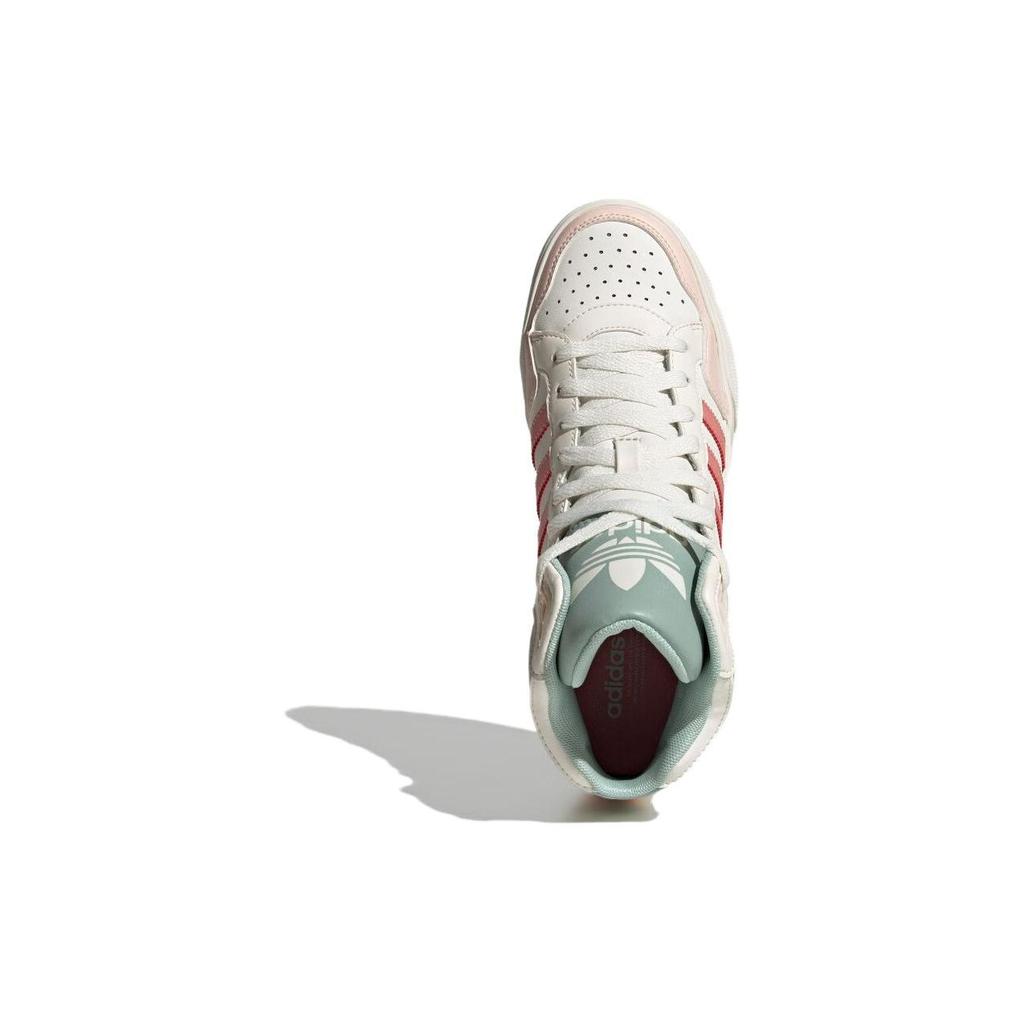 Adidas Originals Extaball Up Comfortable Versatile Non-Slip High-Top Skate Shoes Women Sneakers White Green ID6072