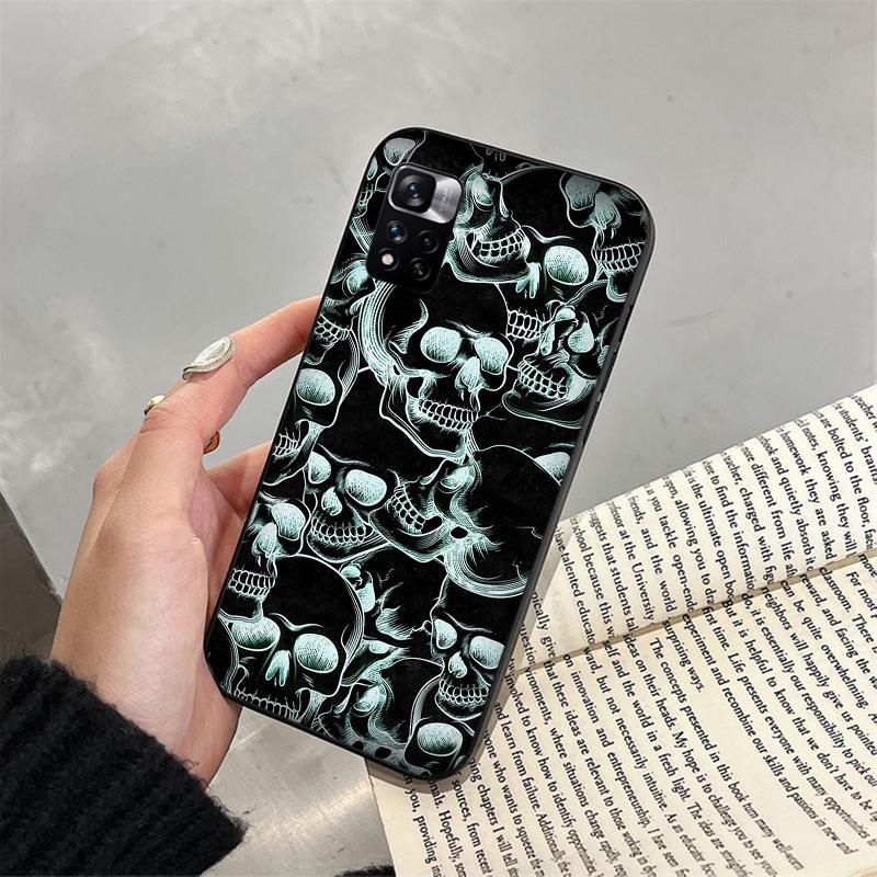 Skull Art Phone Case For Xiaomi Redmi note 13 12 Pro 11S 11 10 Pro 12S Redmi 13C 10 A1 A2 A3