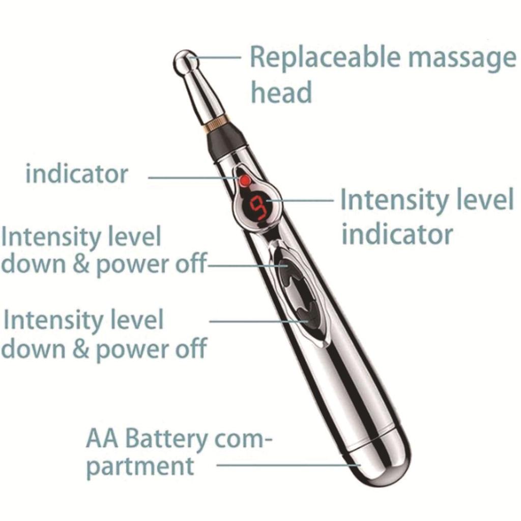 Cross-Border Acupuncture Massage Pen - Electric Meridian Energy Acupoint Massager