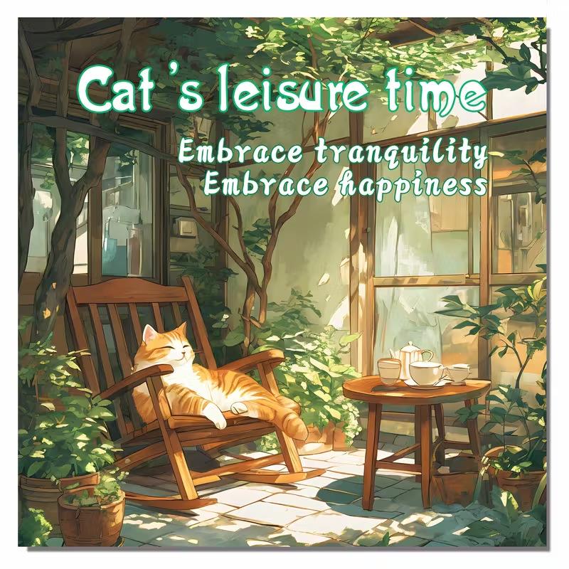 International Cat-Themed Coloring & Doodle Book for Relaxation