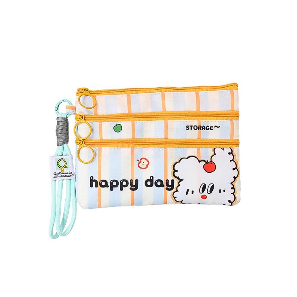 

3 Layer Portable Passport Bag Multiple Card Slots Travel Storage Passport Clip Licenses Style D