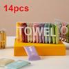7pcs/14pcs of Compressed Towels, Disposable Travel Compressed Face Towels, Portable Thickened Cleansing Wipes.