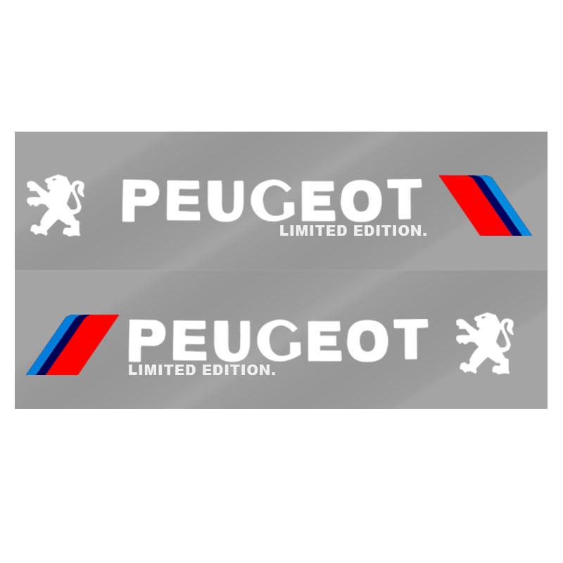 2 buc Autocolant 3D pentru ușa laterală a mașinii, Emblema, Decal, Decor pentru Peugeot 308 408 508 RCZ 208 3008 2008 206 207 108 406 407 408 206 207 208 306 307