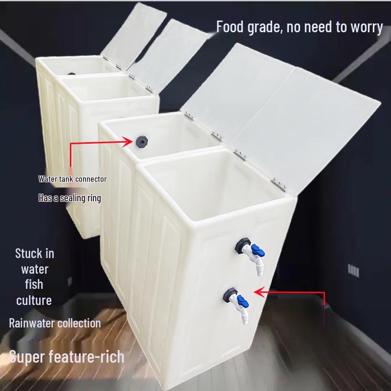 Jun Ding Ying 40L Vertical Square Flip-Top Water Tank