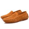 Fashion Handmade Men's Loafers Slip On Casual Shoes Summer New Breathable Sneakers Shallow Dress Shoes Plus Size Suede Leather Men Shoes