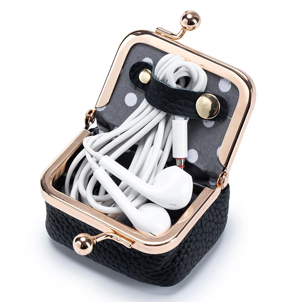 Neue Kleine Goldene Tasche Diamantring Schmucktasche Mini Ring Halskette Ohrringe Schmuckschatulle Münzbeutel Kleingeldbörse