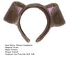 Cute Plush Dot Print Dog Ears Headband Kid Adult Animal Shape Elastic Hair Hoop Cosplay Costume Accessory Gift