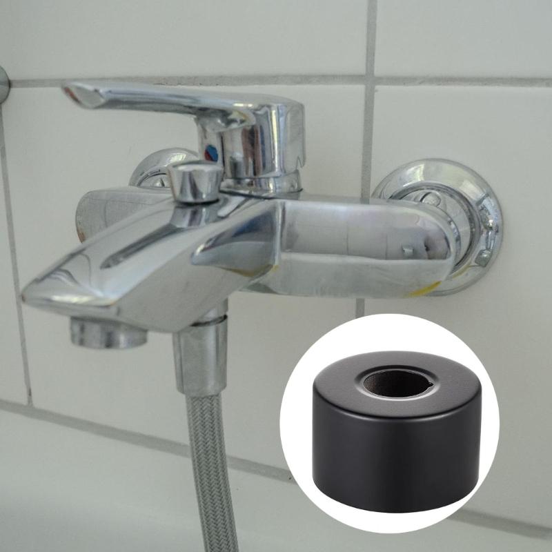 Packung mit 4 dekorativen Stahlabdeckungen Duscharmaturen Heizungen Rohrabdeckung Stahl Duschwandschutz Upgrades für Badezimmer