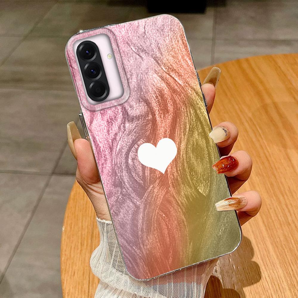 Paar Bunt Schmetterling Farbverlauf Für Samsung A56 A16 A26 A36 A25 A15 A55 S24 S25 Plus Handyhüllen Cover Funda Silikon Bumper Hart PC Rückseite