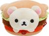 Set di peluche a forma di hamburger MF90801 San-X (Rilakkuma, Korilakkuma, Chiroikoguma)