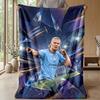 Erling Haaland Soft Flannel Fleece Blanket Lightweight Cozy Warm Throw Blanket For Sofa Bed Home Decor