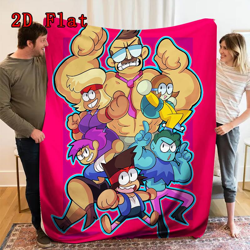 Funny school theme 2D Flat Pattern Flannel Blanket High quality All Seasons Warmth and Comfort Perfect for Christmas Gifts.