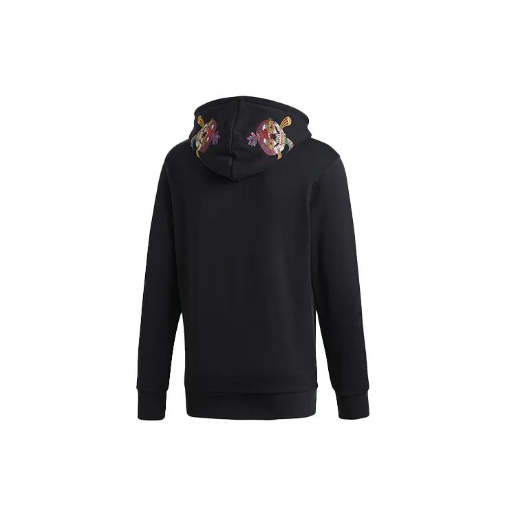 Adidas Originals Sweatshirts Men's Black Hooded Moderate Regular (Unisex) Sweatshirts DV2031