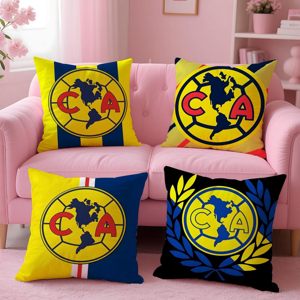 Sport F-Football Club America Cushion Cover Cushion Cover Set 4Pcs 50x50 45x45 40x40 Pillowcase Decorative Sofa Home Decor