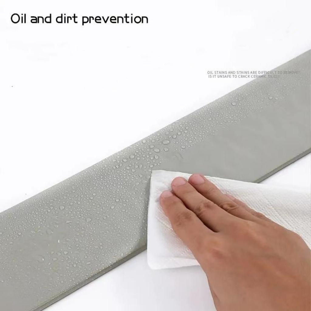 2m x 8cm Selbstklebende Fußleiste, Wandaufkleber, Türrahmen, Antikollisionsleiste, Sockelleiste, Dekorative Wandwinkelleiste