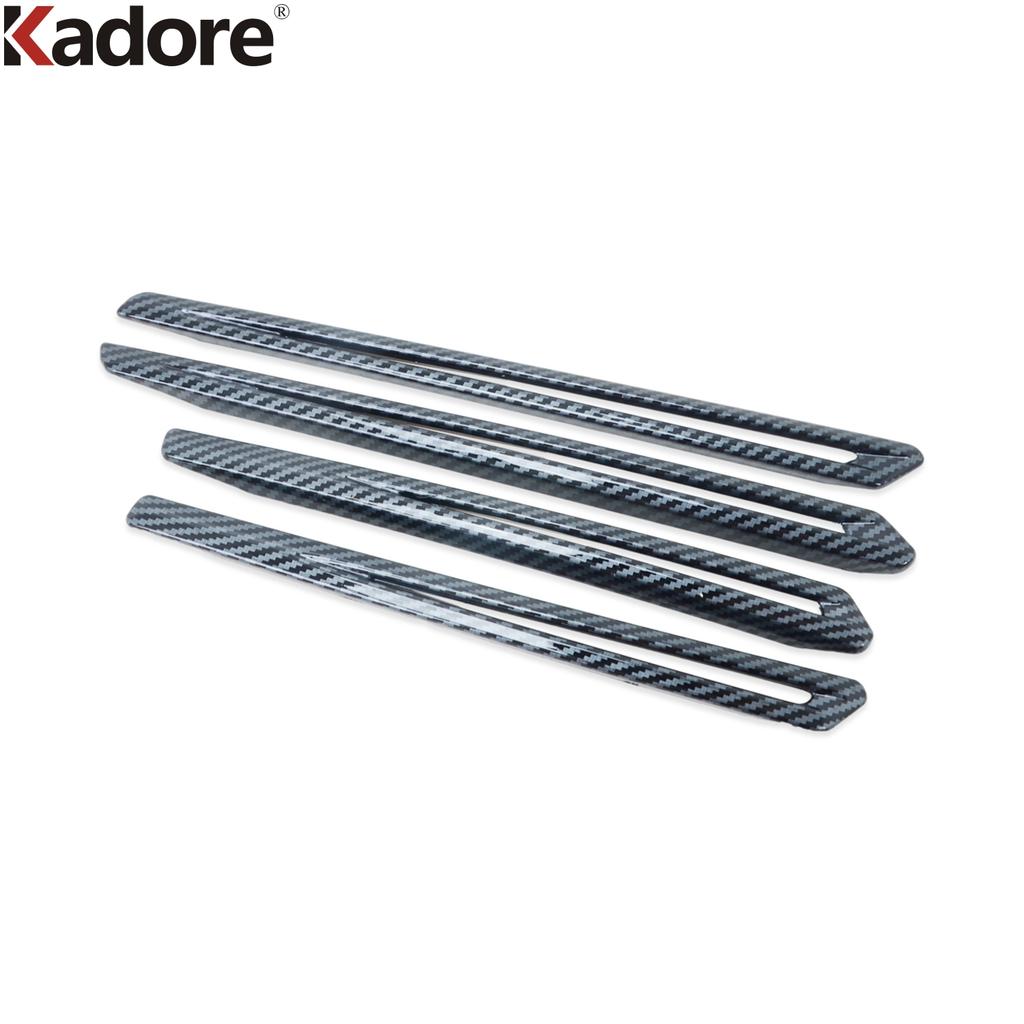 Car Inner Door Audio Speaker Trim Cover For Volkswagen VW Tiguan 2017 2018 Carbon Fiber Interior Accessories