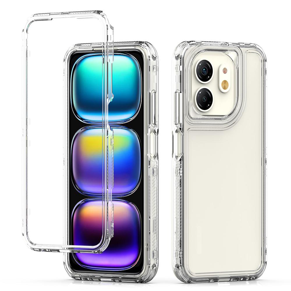 For Infinix Hot 50i 4G Case 3 In 1 Detachable Anti Drop Clear PC+TPU Phone Back Cover