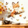 Fall Maple Leaf Cute Wall Decals Stickers for Living Room Bedroom Window Glass Decor