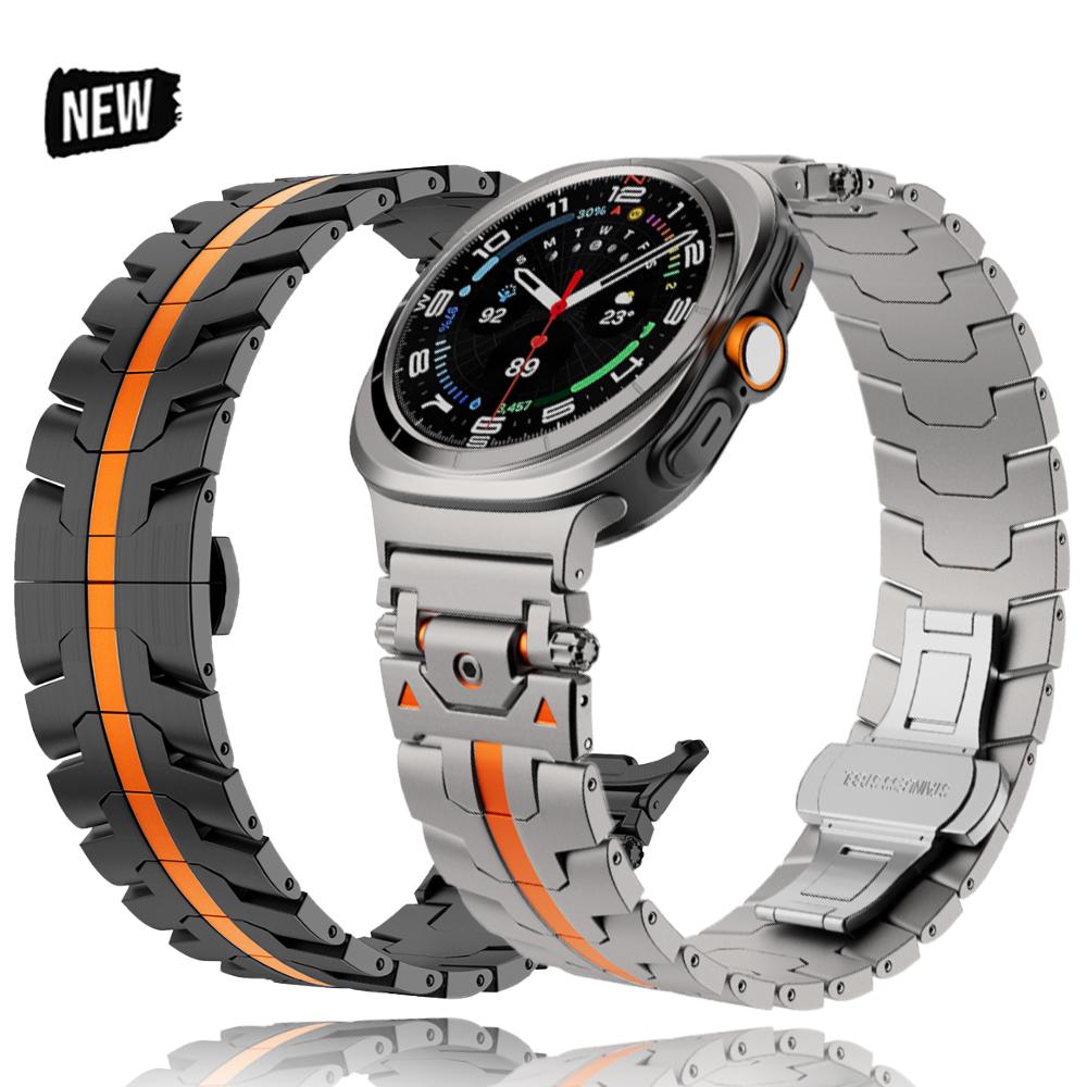 Stainless Steel Strap for Samsung Galaxy Watch Ultra 47mm Loop Band Bracelet for Galaxy Watch Ultra 47MM No Gaps Link Wristband