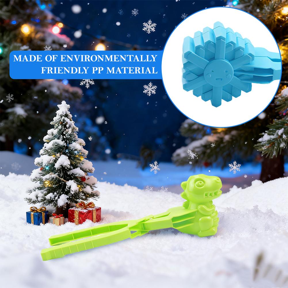 4Pcs Snowball Maker Clip For Kids Adult Heart Snowflake Duck Shape Clip Tongs for Outdoor Sand Snow Ball Mold Toys Sports Toys