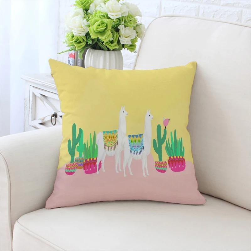 Cartoon Sheep Decorative Pillowcase Car Ornaments Office Living Room Sofa Home Pillowcase