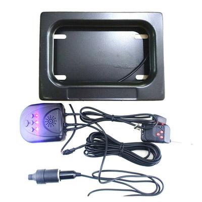 Motorcycle Hide-away Shutter Cover Electric Stealth USA License Plate Frame Set