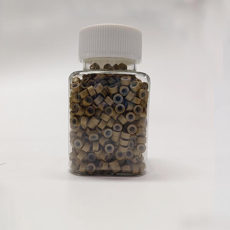 

Бесшовное кольцо для наращивания волос с силиконовой ручкой и золотой проволокой 1000 pieces bottle