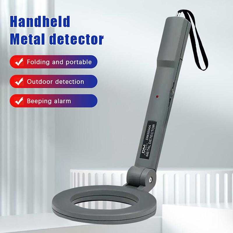 Portable Handheld Metal Detector Gold Search Treasure Detector Foldable High Sensitivity Metal Detect Tool Security Checker