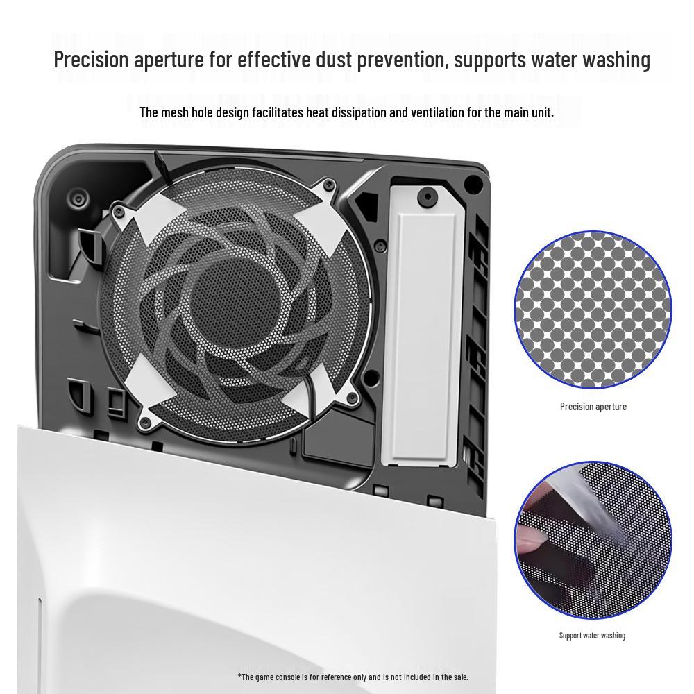PS5 Slim Digital/Disc Console Dustproof Plug & No-Residue PVC Net