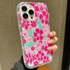 Flower Summer Pink Floral Phone Case For iPhone 13 11 12 14 15 16 Pro Max 16E XR X XS 7 8 Plus SE2 Shockproof Transparent Cover
